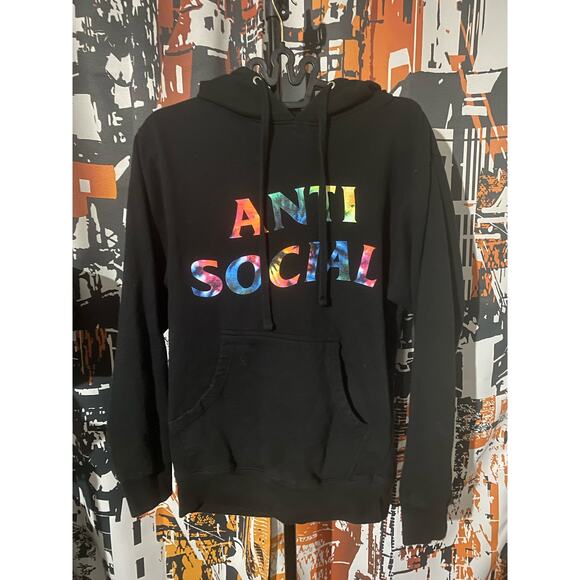 Anti Social Social Club Funky Forest Hoodie Size Small - Picture 1 of 6